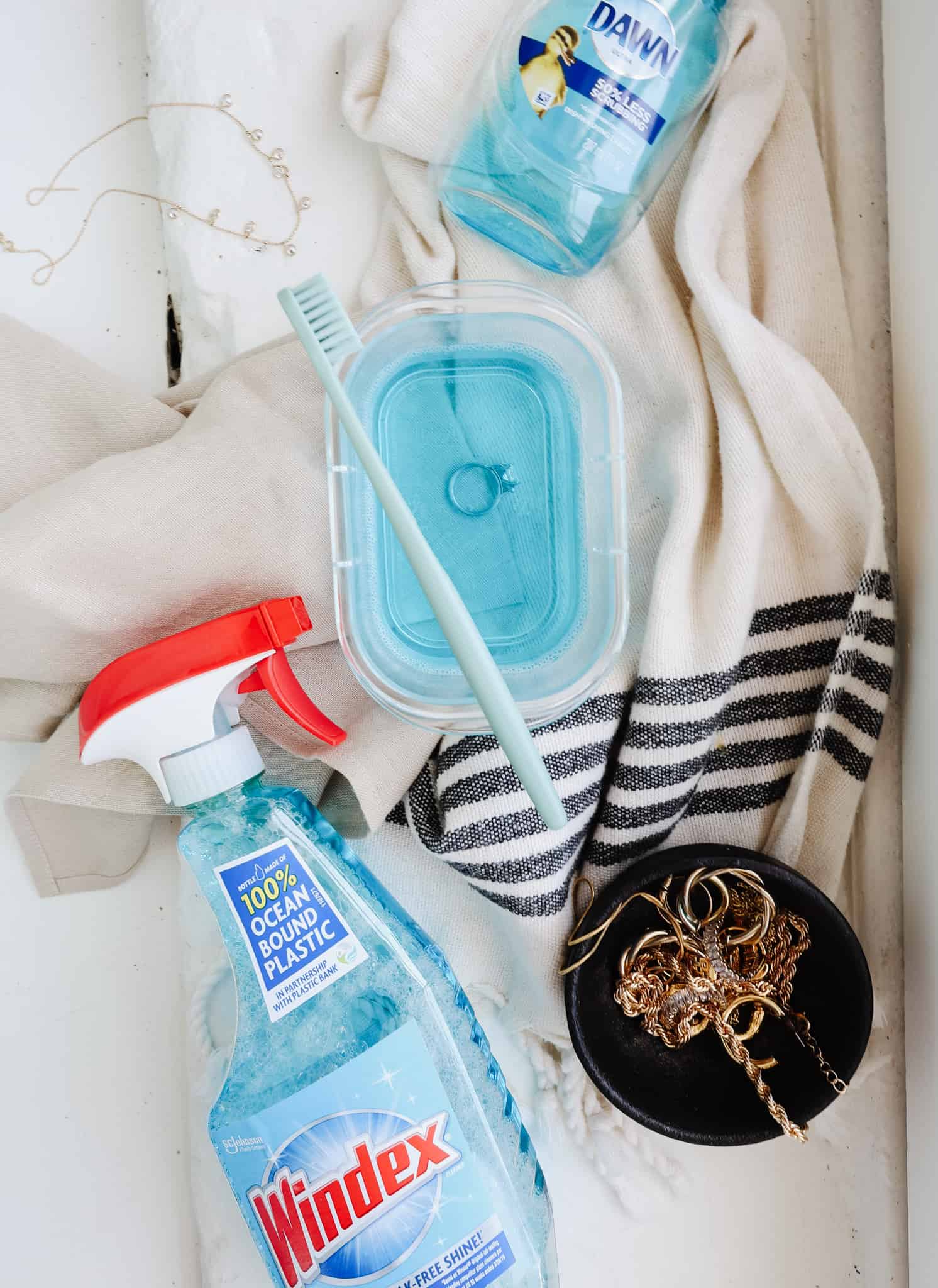 The Hands-Down Best DIY Jewelry Cleaner (with ingredients you